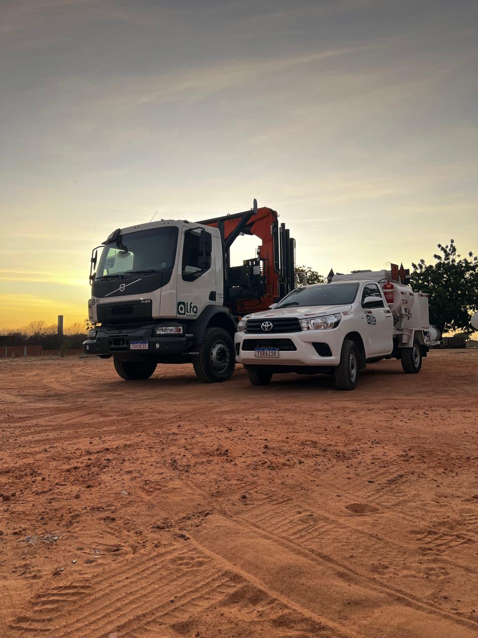 Equipe profissional Alfa Locações